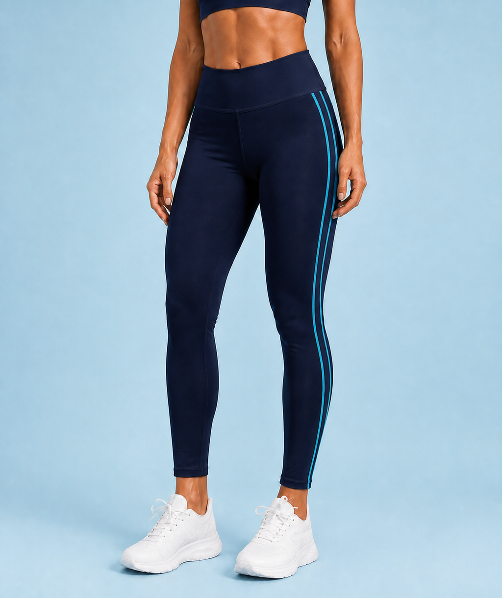 Navy High-Waisted Yoga Leggings